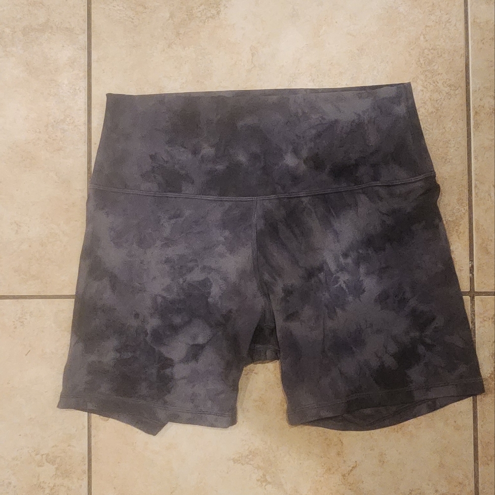 lululemon athletica Charcoal Tie-Dye Bike Shorts